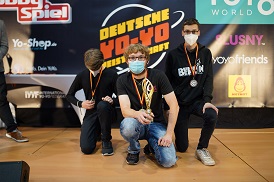 Congratulations to Team MAGICYOYO member- Alexander Schmidt  got the 4A DIVISION Champion of the Germany Yo-yo Contest !!!